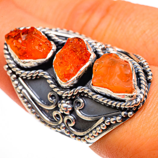 Carnelian Rings handcrafted by Ana Silver Co - RING106412