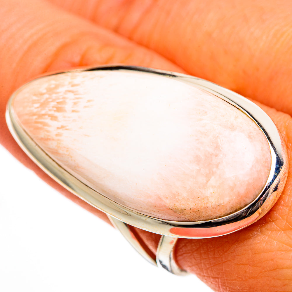 Scolecite Rings handcrafted by Ana Silver Co - RING106413