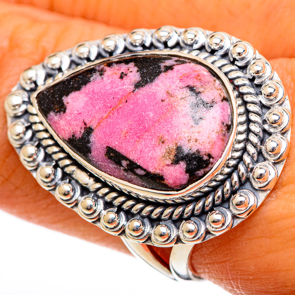 Rhodonite Rings handcrafted by Ana Silver Co - RING106414