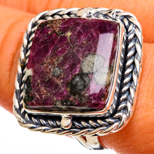 Russian Eudialyte Rings handcrafted by Ana Silver Co - RING106417
