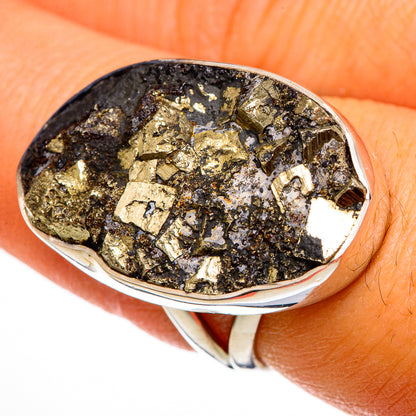 Pyrite Rings handcrafted by Ana Silver Co - RING106420
