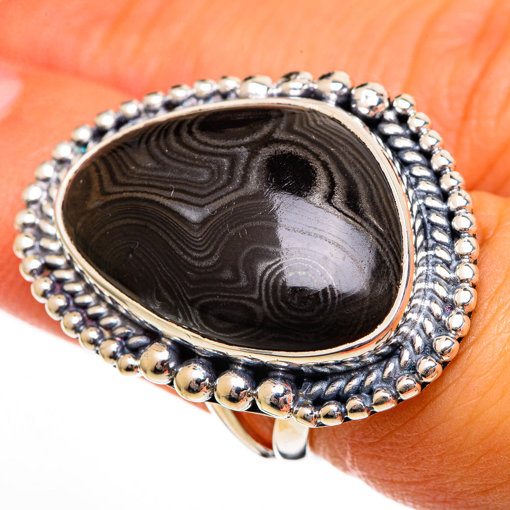 Psilomelane Rings handcrafted by Ana Silver Co - RING106422