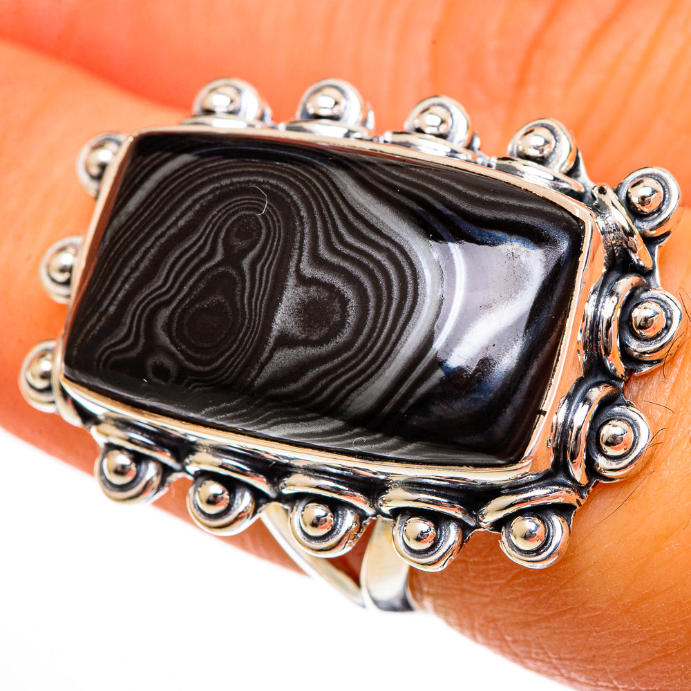 Psilomelane Rings handcrafted by Ana Silver Co - RING106423