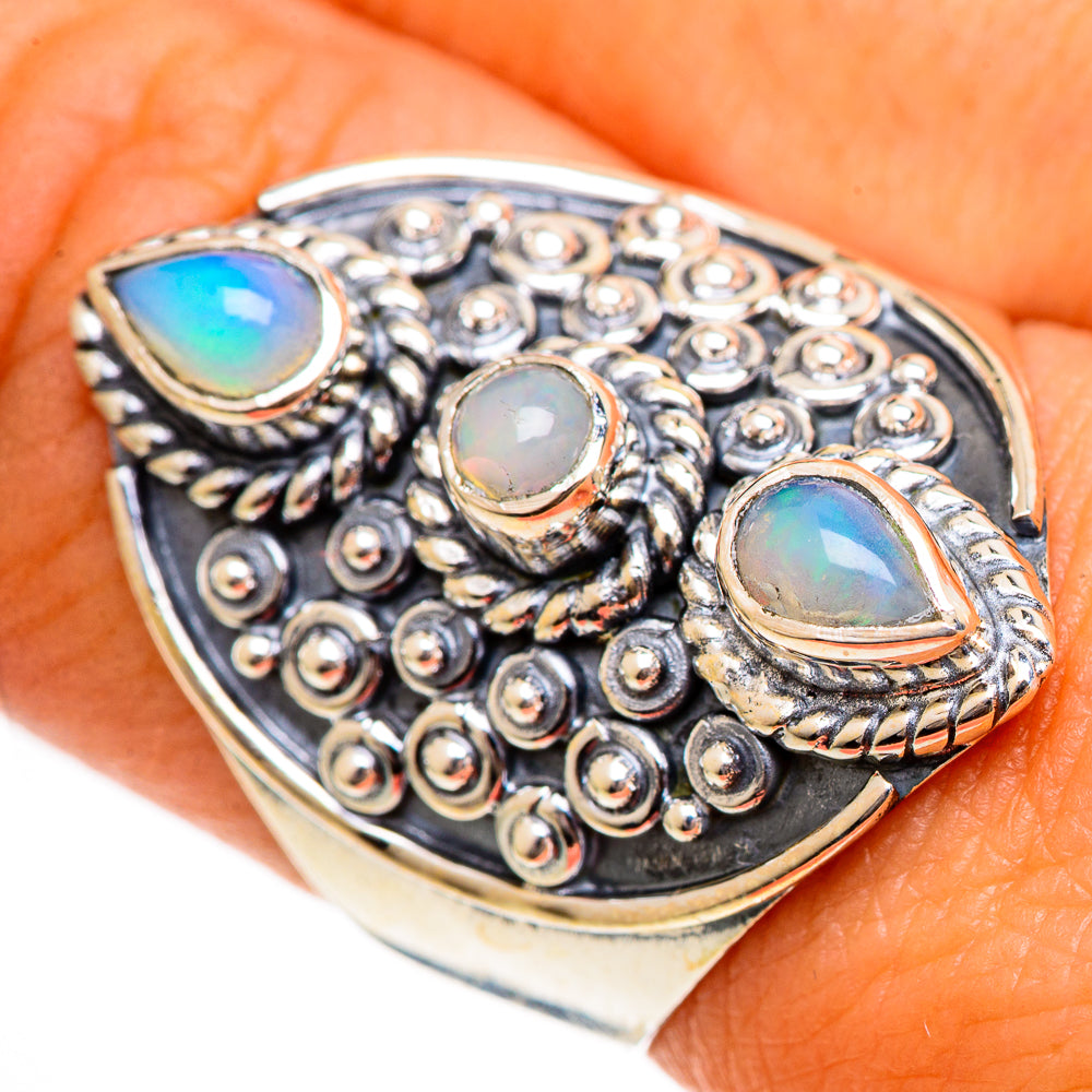 Ethiopian Opal Rings handcrafted by Ana Silver Co - RING106430