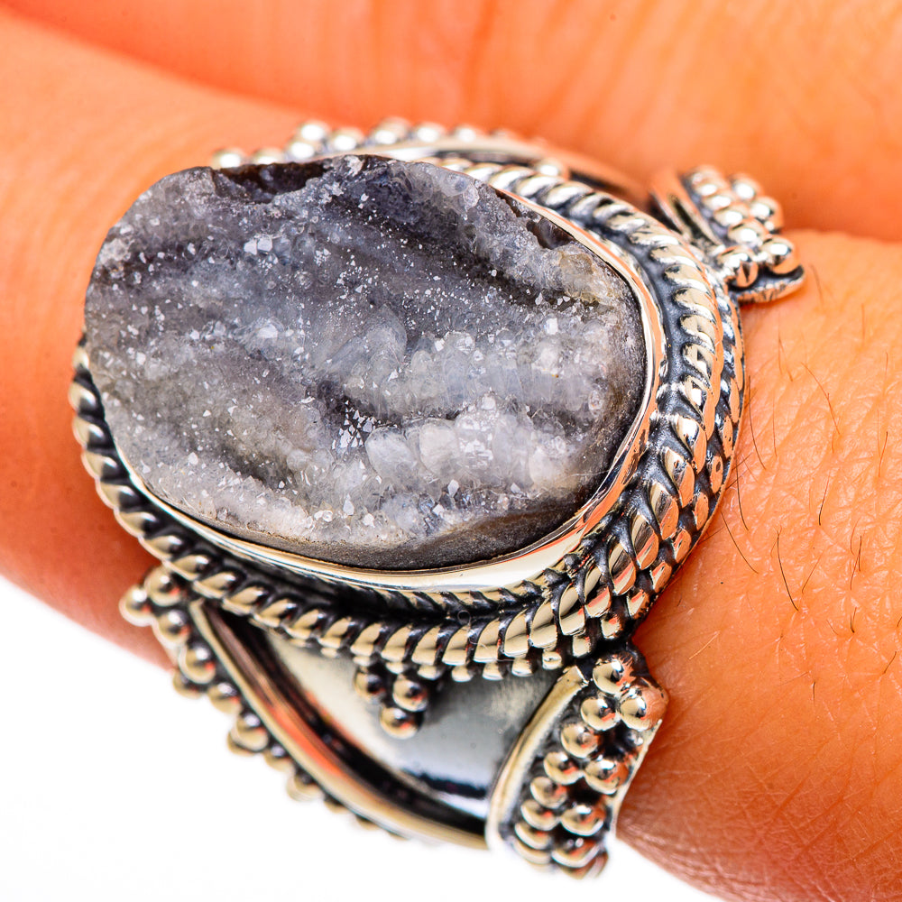 Desert Druzy Rings handcrafted by Ana Silver Co - RING106431