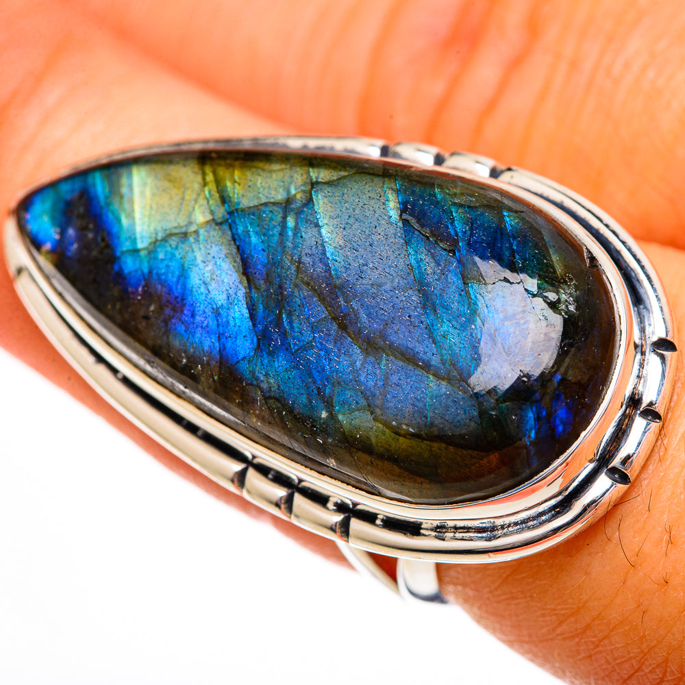 Labradorite Rings handcrafted by Ana Silver Co - RING106435