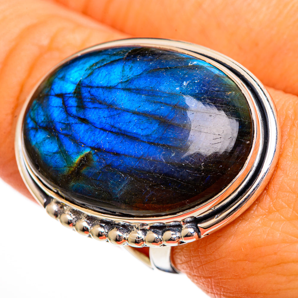 Labradorite Rings handcrafted by Ana Silver Co - RING106440