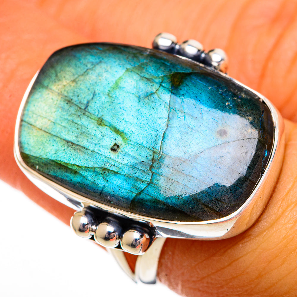 Labradorite Rings handcrafted by Ana Silver Co - RING106442
