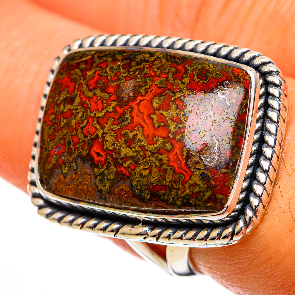 Moroccan Agate Rings handcrafted by Ana Silver Co - RING106455
