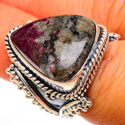 Russian Eudialyte Rings handcrafted by Ana Silver Co - RING106462