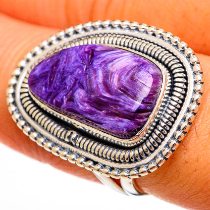 Charoite Rings handcrafted by Ana Silver Co - RING106463