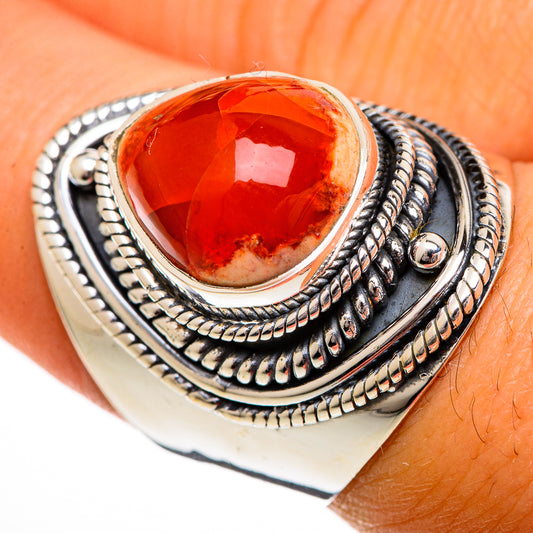 Mexican Fire Opal Rings handcrafted by Ana Silver Co - RING106472