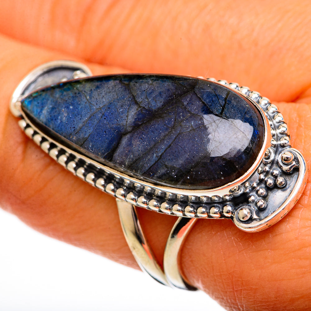 Labradorite Rings handcrafted by Ana Silver Co - RING106475