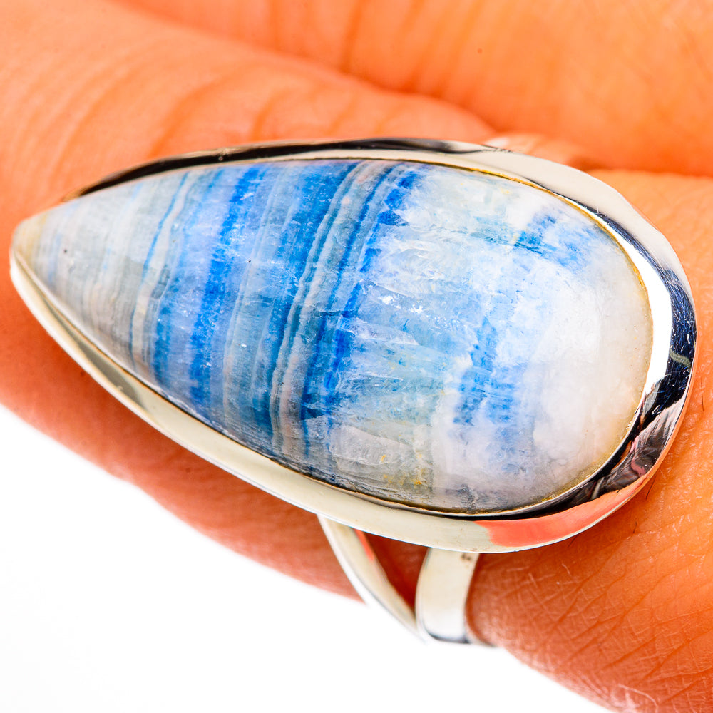 Blue Scheelite Rings handcrafted by Ana Silver Co - RING106476