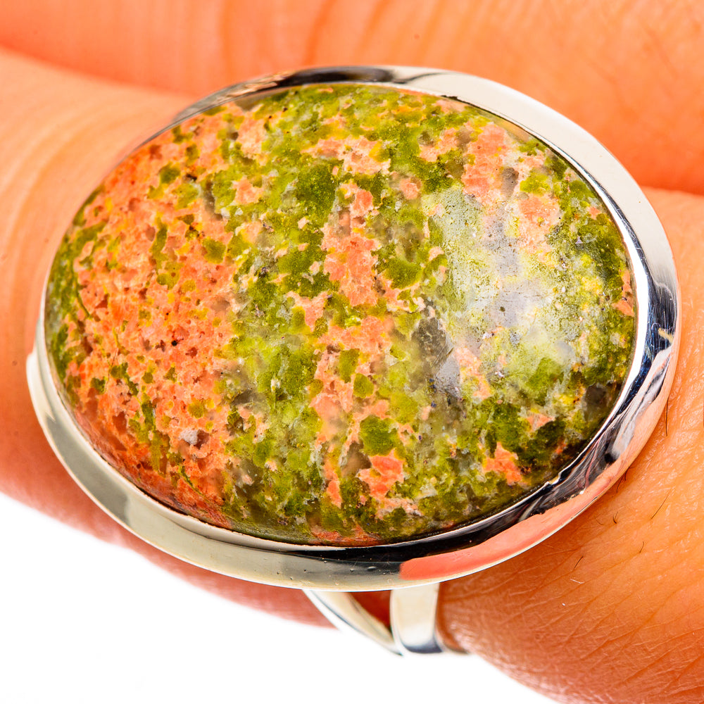 Unakite Rings handcrafted by Ana Silver Co - RING106482