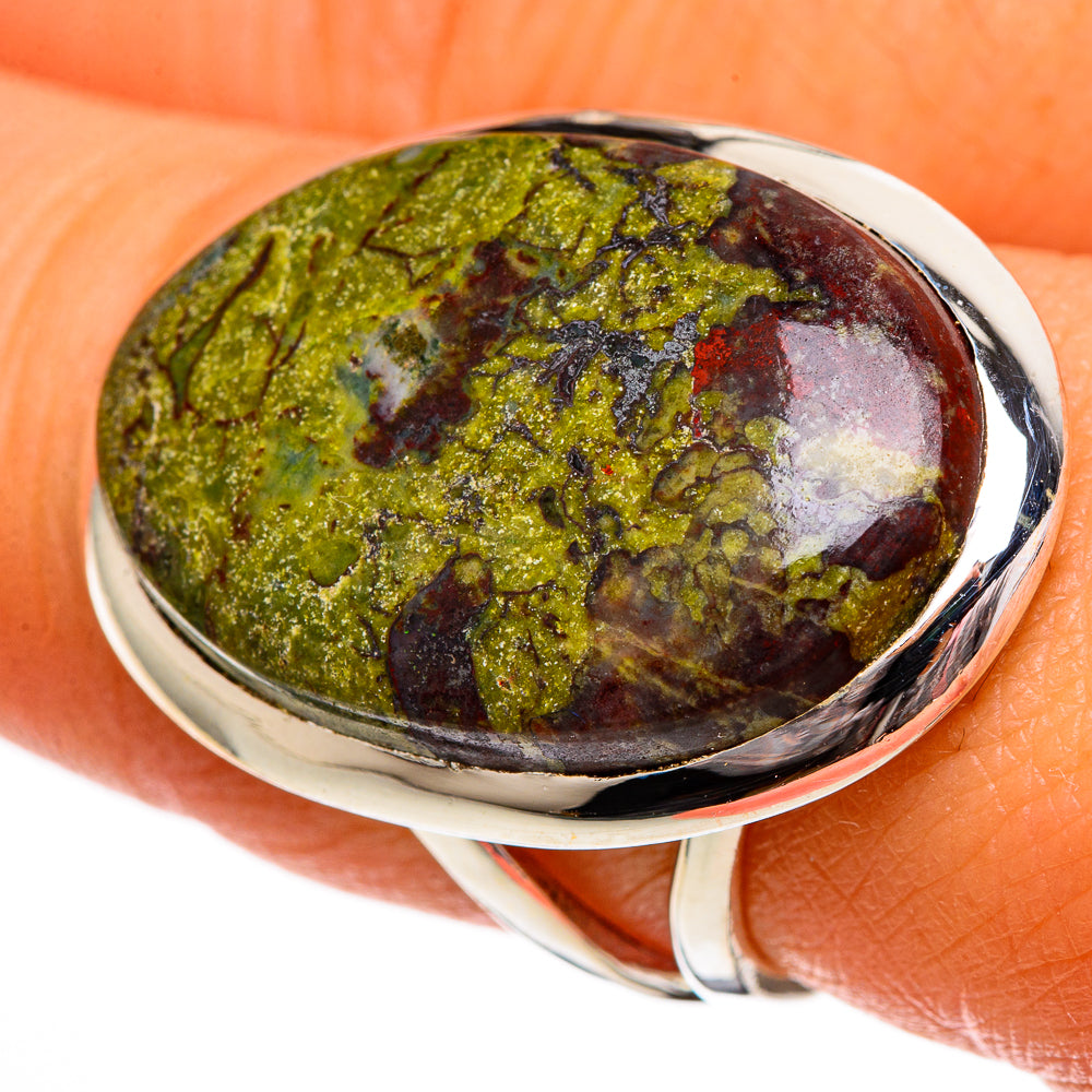 Dragon's Blood Stone Rings handcrafted by Ana Silver Co - RING106483