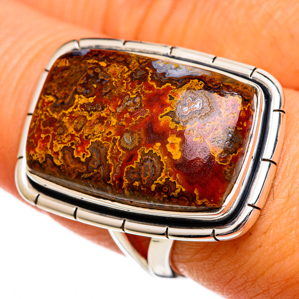 Moroccan Agate Rings handcrafted by Ana Silver Co - RING106489
