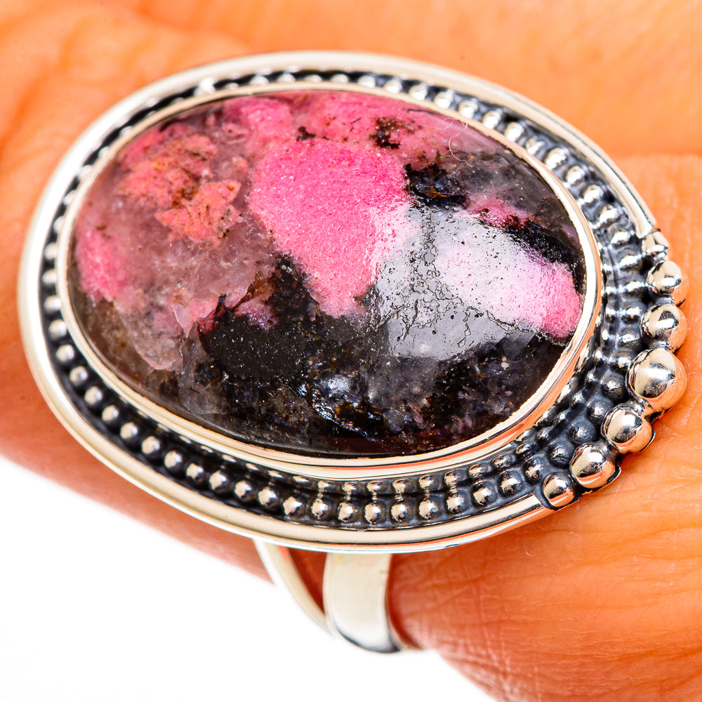 Rhodonite Rings handcrafted by Ana Silver Co - RING106496