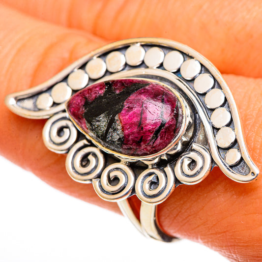 Russian Eudialyte Rings handcrafted by Ana Silver Co - RING106497