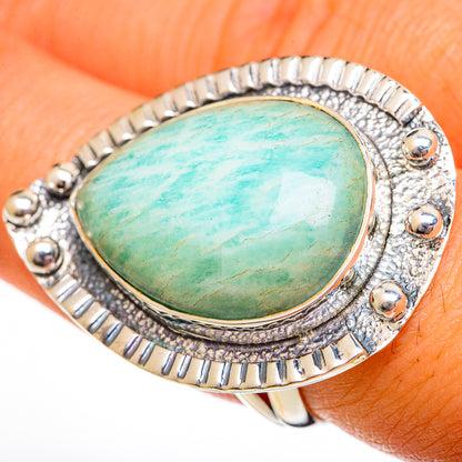Amazonite Rings handcrafted by Ana Silver Co - RING106515