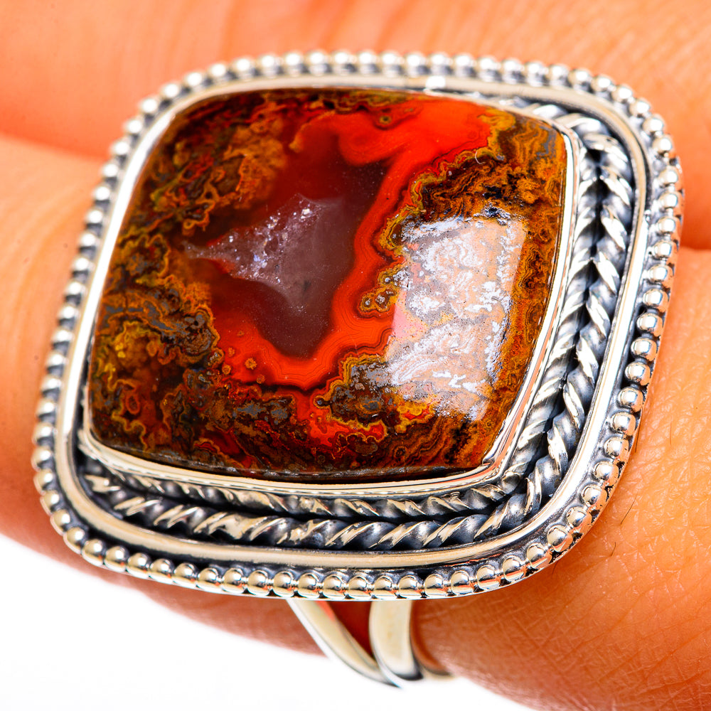 Moroccan Agate Rings handcrafted by Ana Silver Co - RING106525