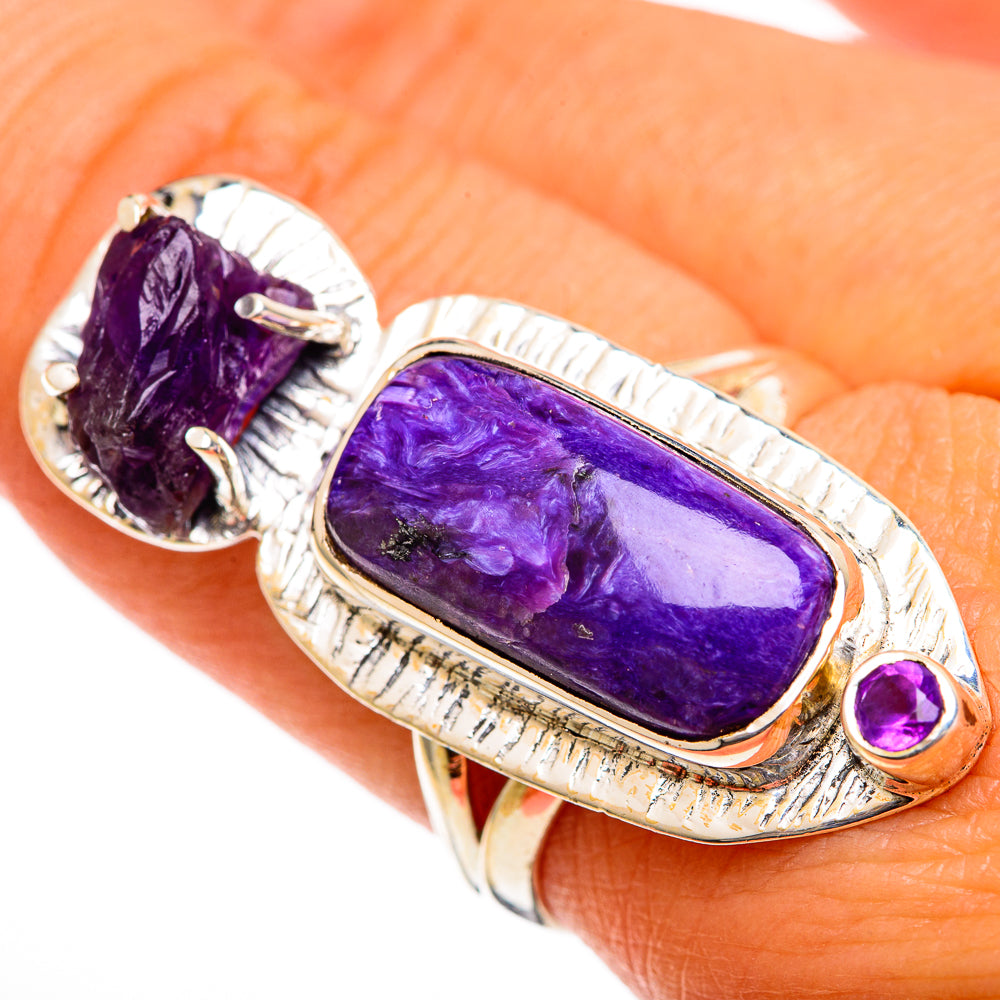 Charoite Rings handcrafted by Ana Silver Co - RING106527