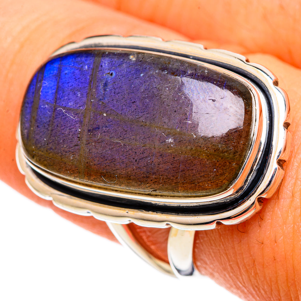 Labradorite Rings handcrafted by Ana Silver Co - RING106530