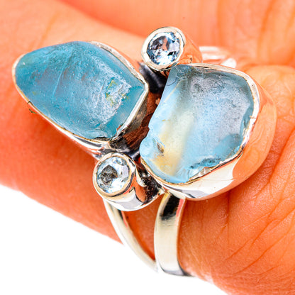 Aquamarine Rings handcrafted by Ana Silver Co - RING106533