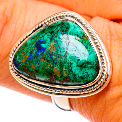 Chrysocolla Rings handcrafted by Ana Silver Co - RING106542