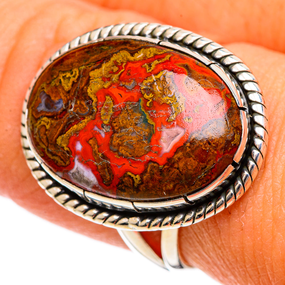 Moroccan Agate Rings handcrafted by Ana Silver Co - RING106549