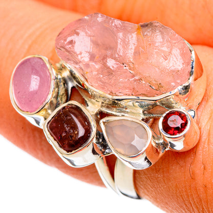 Rose Quartz Rings handcrafted by Ana Silver Co - RING106553