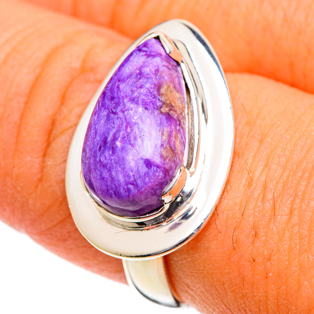 Charoite Rings handcrafted by Ana Silver Co - RING106555