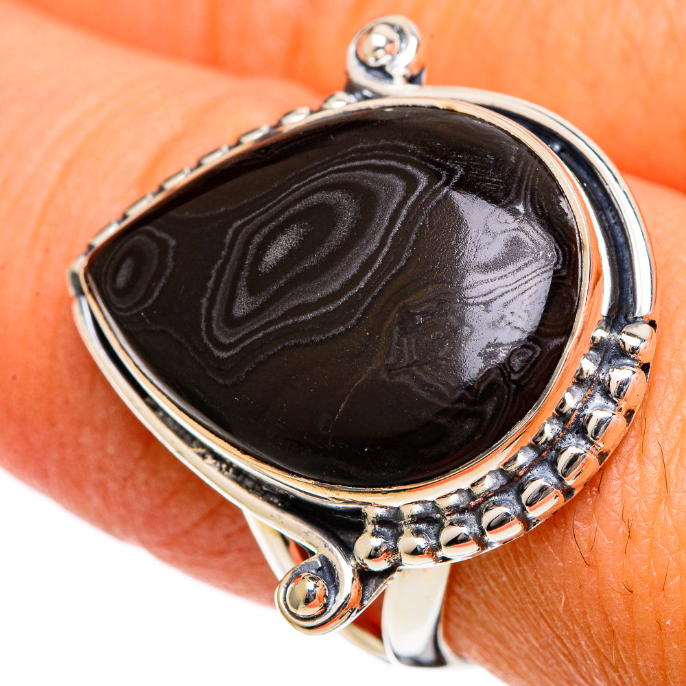 Psilomelane Rings handcrafted by Ana Silver Co - RING106560