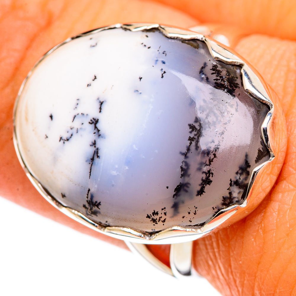 Dendritic Opal Rings handcrafted by Ana Silver Co - RING106561