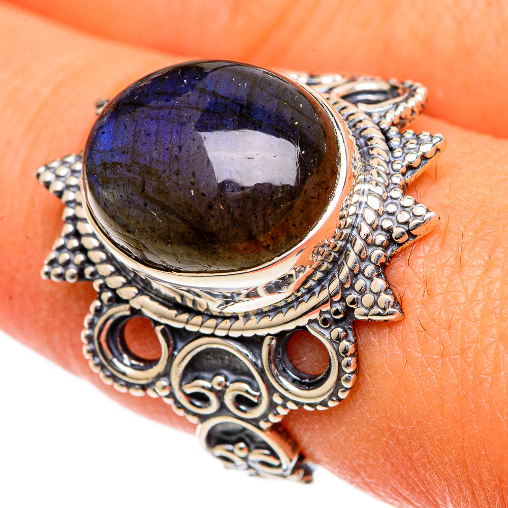 Labradorite Rings handcrafted by Ana Silver Co - RING106575