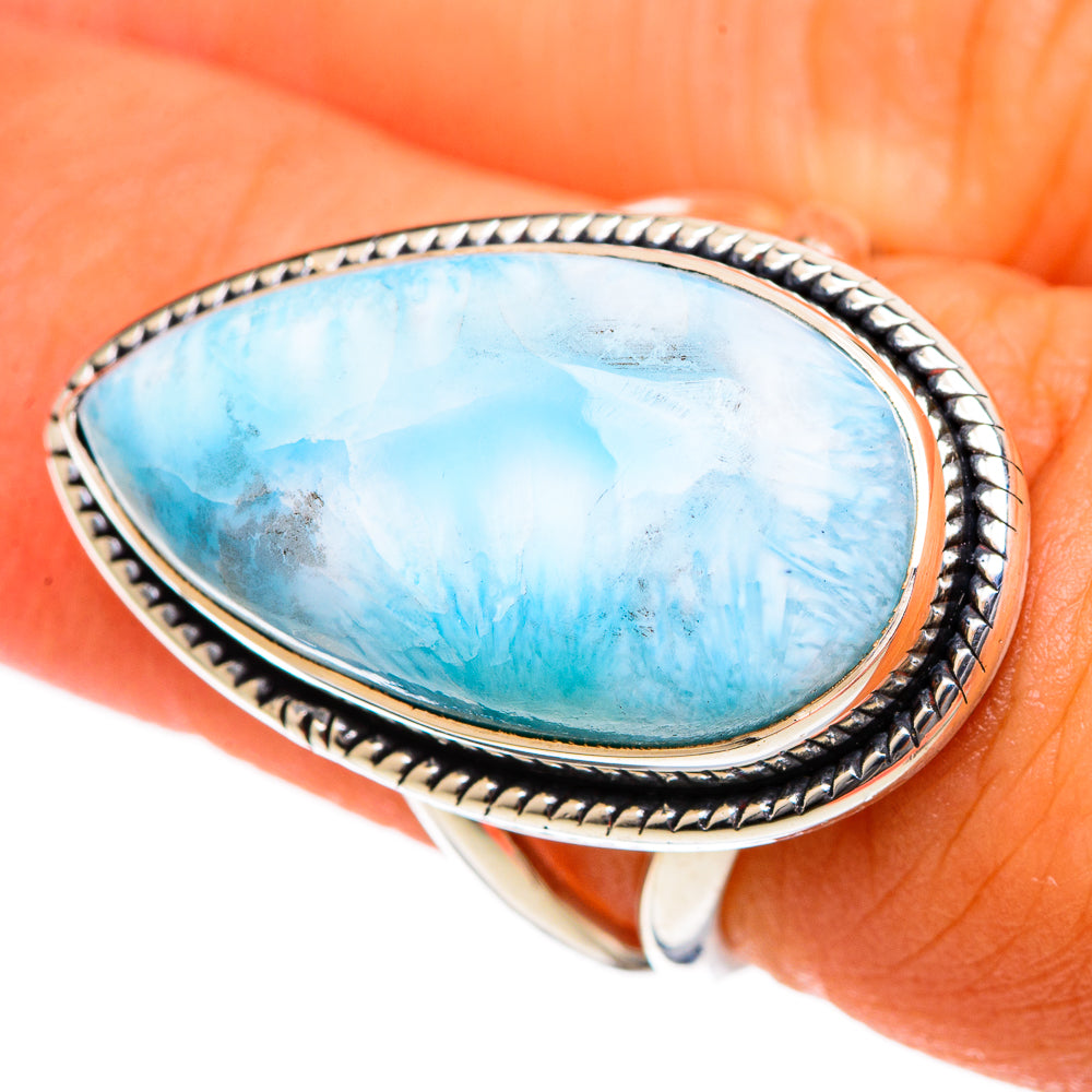 Larimar Rings handcrafted by Ana Silver Co - RING106576
