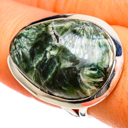 Seraphinite Rings handcrafted by Ana Silver Co - RING106578