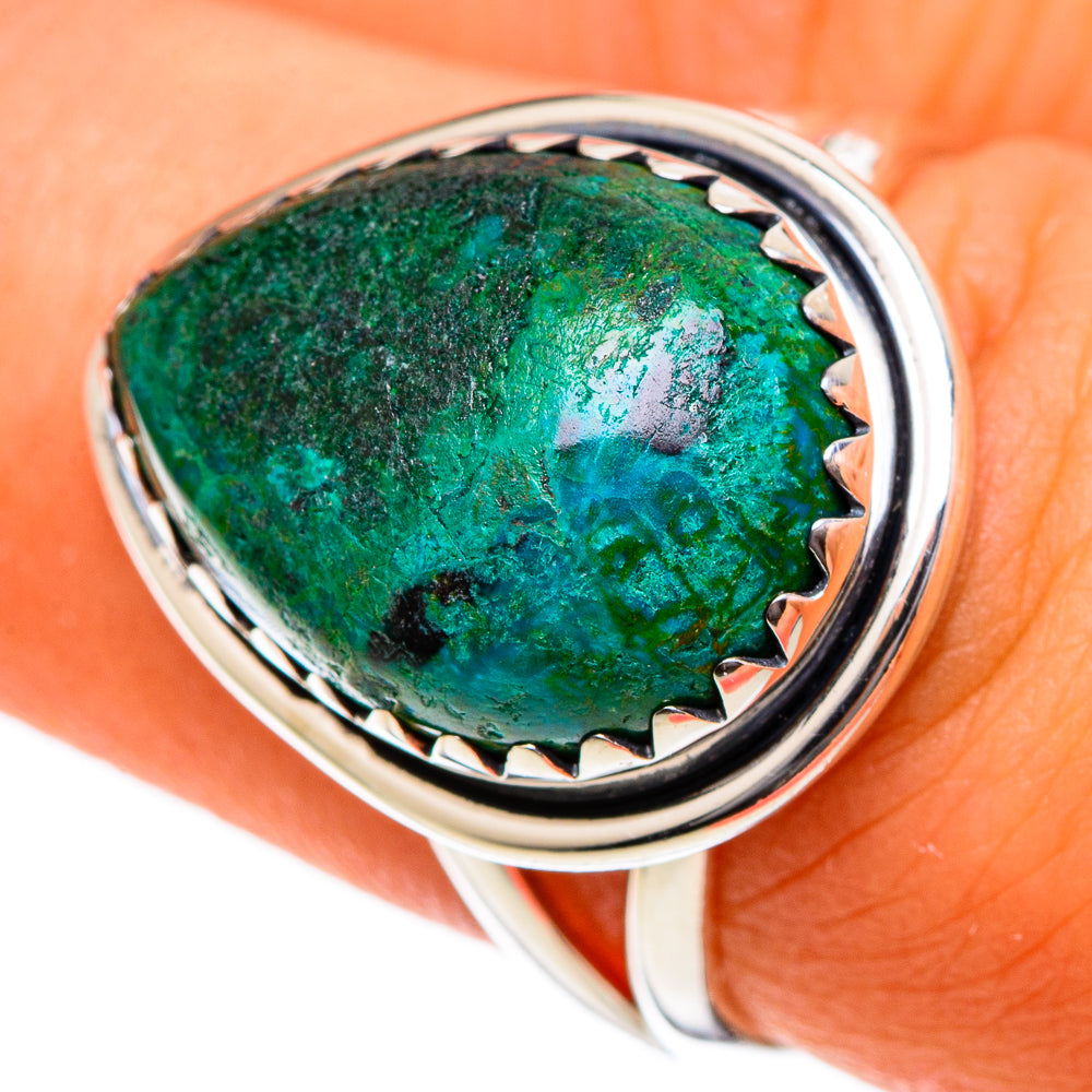 Chrysocolla Rings handcrafted by Ana Silver Co - RING106579