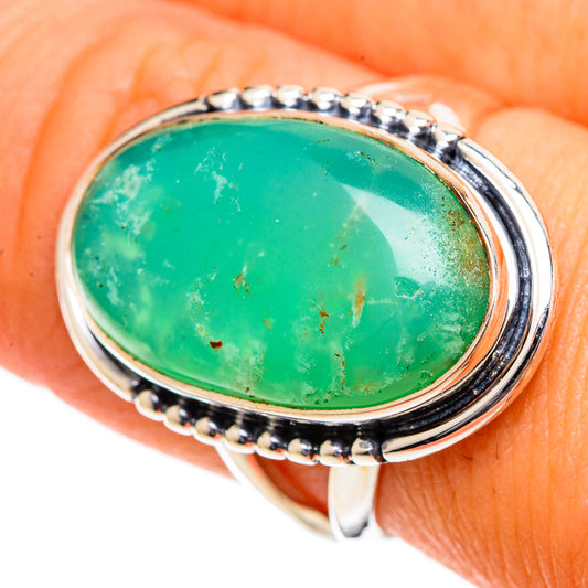 Chrysoprase Rings handcrafted by Ana Silver Co - RING106580