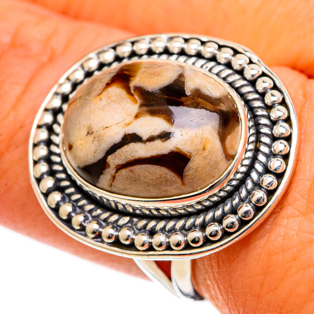 Peanut Wood Jasper Rings handcrafted by Ana Silver Co - RING106586