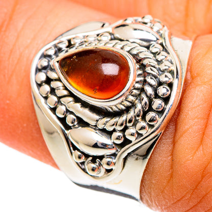 Carnelian Rings handcrafted by Ana Silver Co - RING106589