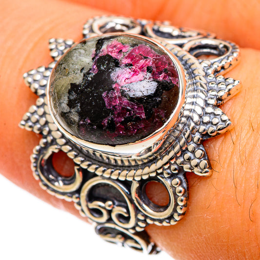 Russian Eudialyte Rings handcrafted by Ana Silver Co - RING106593