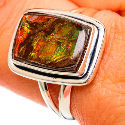 Ammolite Rings handcrafted by Ana Silver Co - RING106602