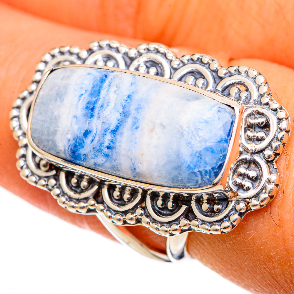 Blue Scheelite Rings handcrafted by Ana Silver Co - RING106609