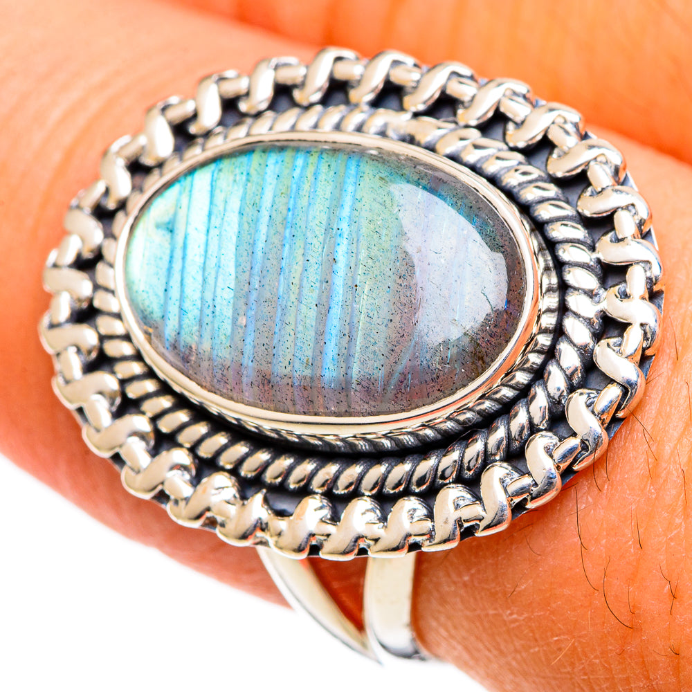 Labradorite Rings handcrafted by Ana Silver Co - RING106610