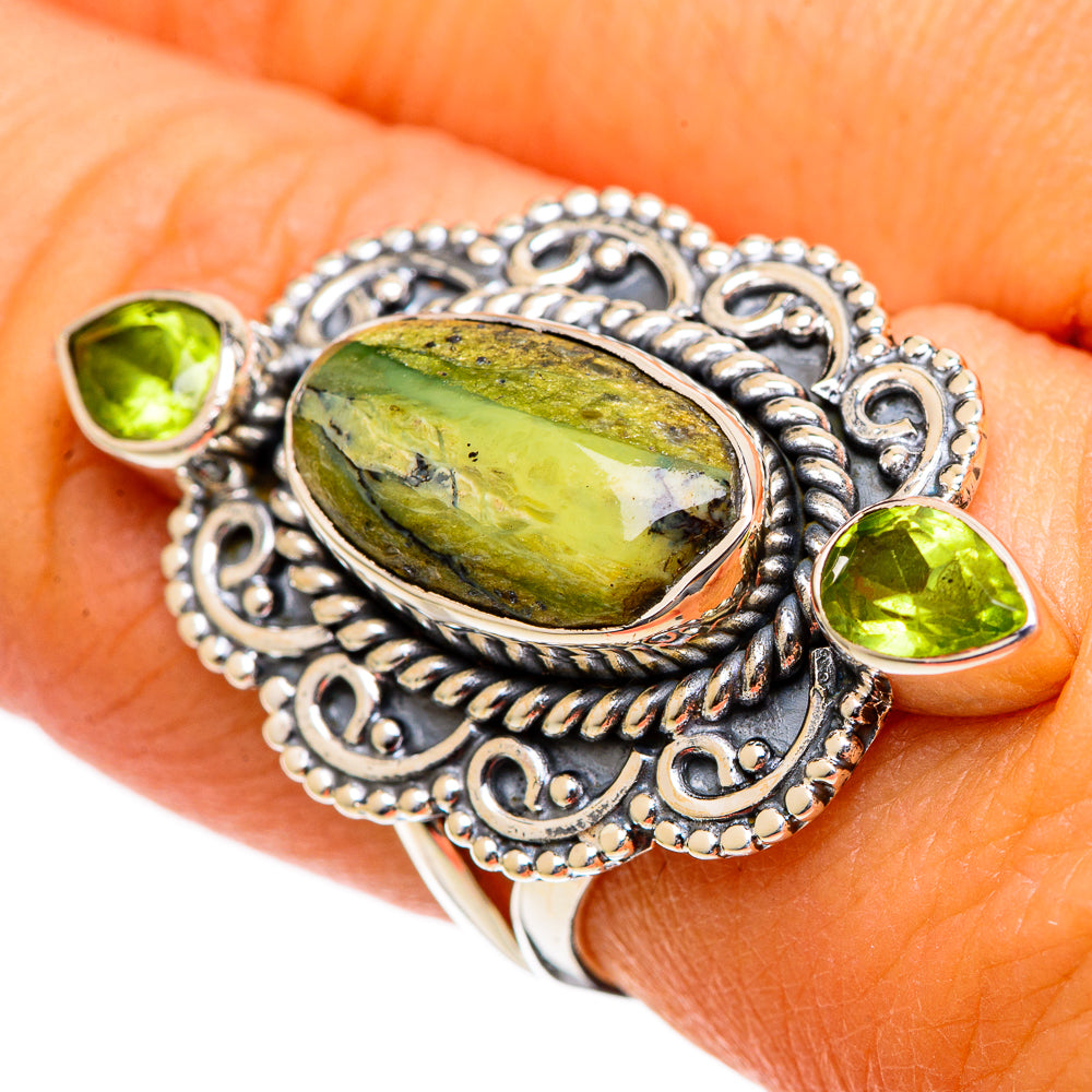 Rainforest Opal Rings handcrafted by Ana Silver Co - RING106618