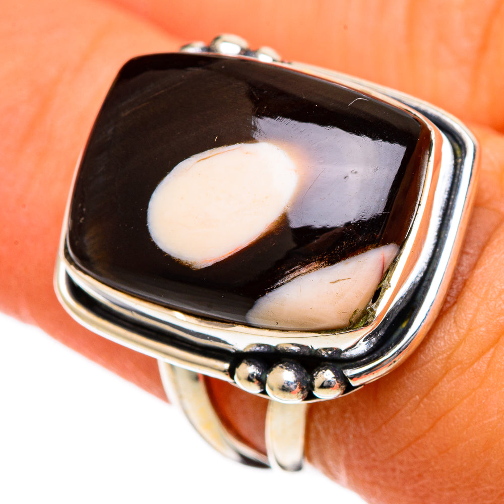 Peanut Wood Jasper Rings handcrafted by Ana Silver Co - RING106623
