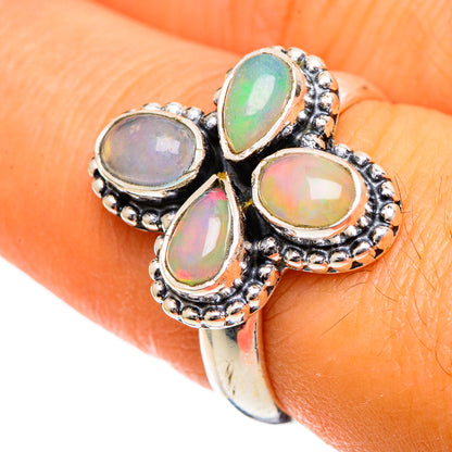 Ethiopian Opal Rings handcrafted by Ana Silver Co - RING106636