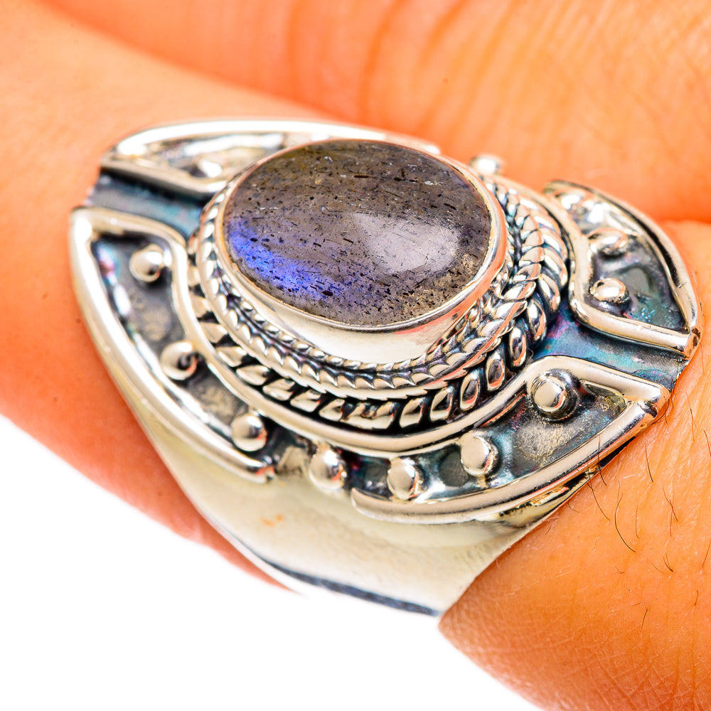 Labradorite Rings handcrafted by Ana Silver Co - RING106638