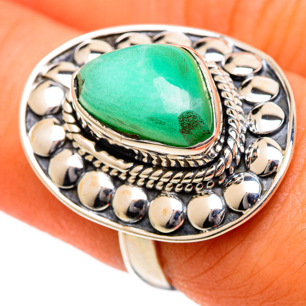 Chrysocolla Rings handcrafted by Ana Silver Co - RING106647